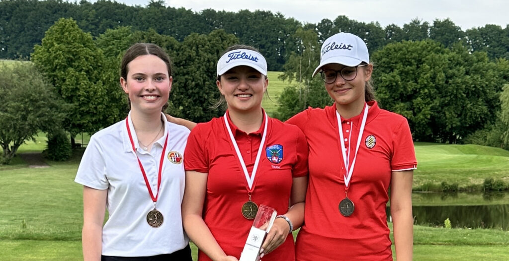 Sieger der AK14 der Mädchen: Lotte Gramberg, Lilly May Wölflick, Romy Sander 
