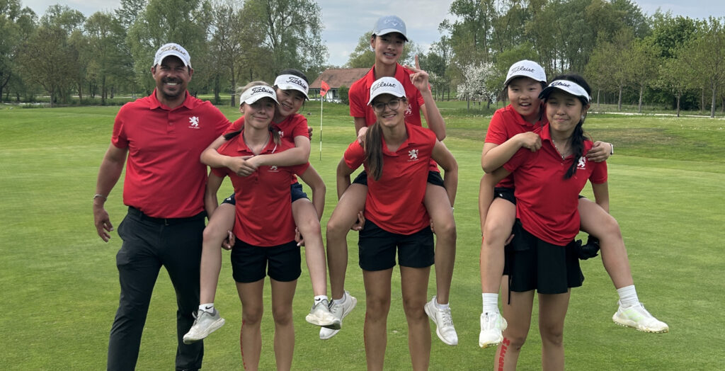 Team Hessen der Mädchen mit Jan Förster, Sophia Leininger, Lilian Wu, Romy Sander, Seohee Yun, Lia Yoon und Coco Li