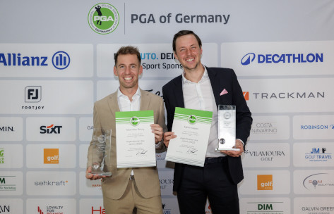 PGA Jugendtrainer des Jahres: Max Röhrig und Martin Keskari (Foto: Matthias Lettenbichler/PGA of Germany)